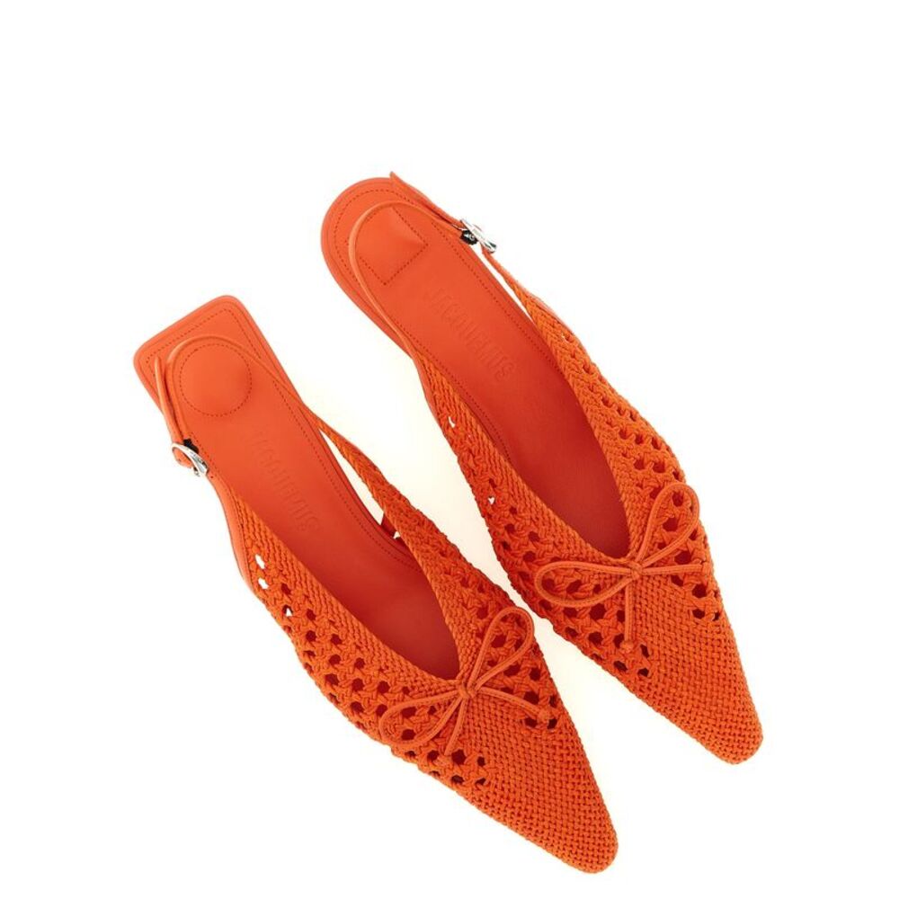 Jacquemus Orange Polyester Mid Heel Women's Pumps - Picture 2 of 5
